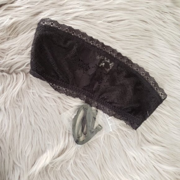 LAST CHANCE!  Victoria's Secret Bralette Bandeau Black Small New - Picture 4 of 7
